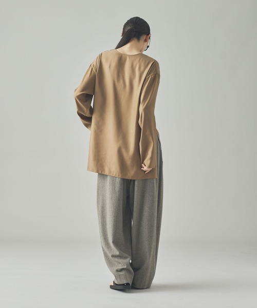 curensology カレンソロジー 長袖シャツ キャメル 美品 カレンソロジー curensology 長袖シャツ キャメル - メルカリ