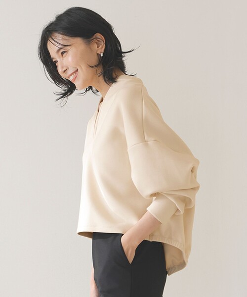 「UNFILO」 長袖カットソー MEDIUM ベージュ レディース