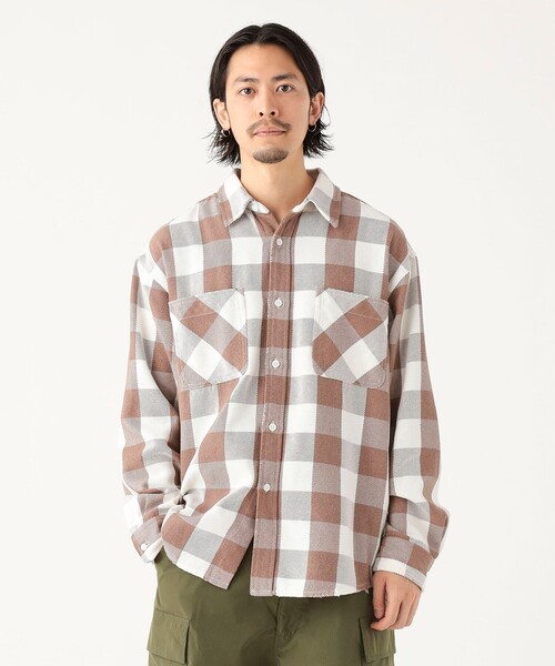 BEAMS JAPAN ベンチレーション ネルチェックシャツ 厚手素材 BEAMS JAPAN ベンチレーション ネルチェックシャツ 厚手素材 BEAMS