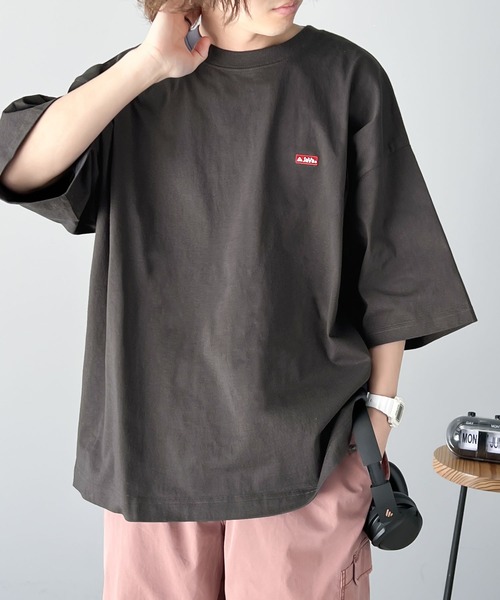 「Java」 半袖Tシャツ MEDIUM ネイビー メンズ