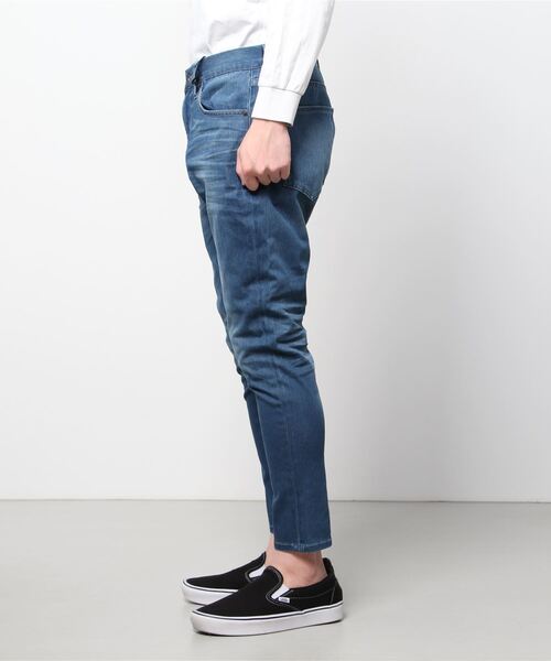 「The DUFFER of ST.GEORGE」 加工デニムパンツ MEDIUM インディゴブルー メンズ