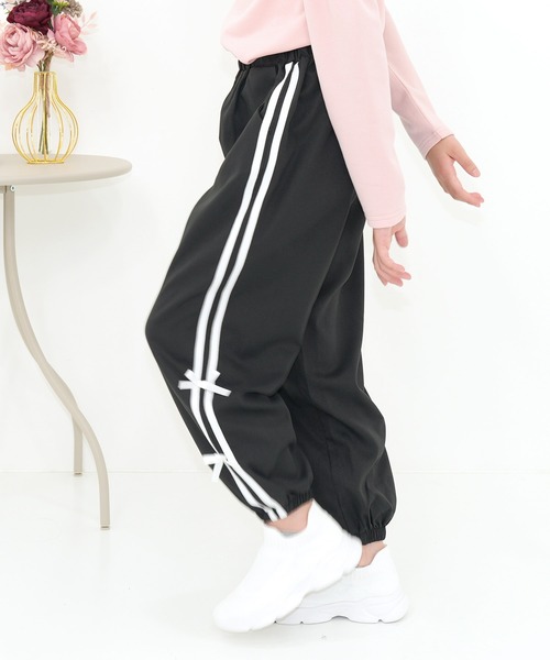 Bee des Bee パンツ ラインリボン パラシュートパンツ キッズ 子供服