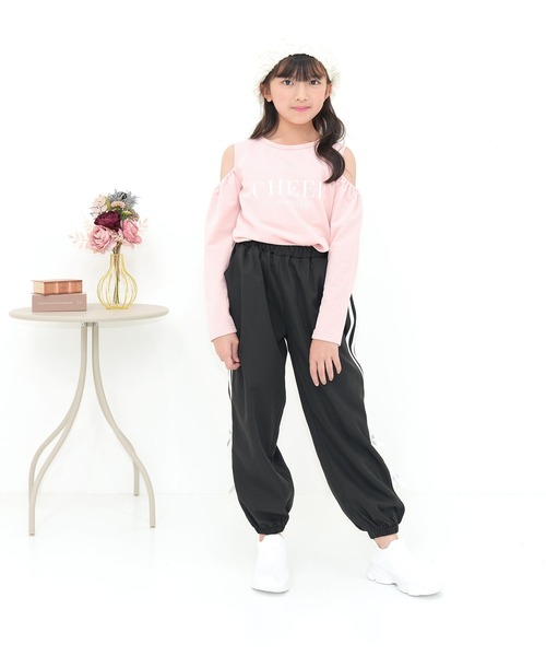 Bee des Bee パンツ ラインリボン パラシュートパンツ キッズ 子供服