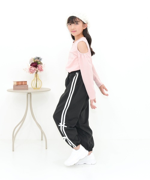 Bee des Bee パンツ ラインリボン パラシュートパンツ キッズ 子供服