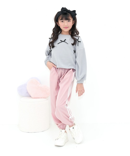 Bee des Bee パンツ ラインリボン パラシュートパンツ キッズ 子供服