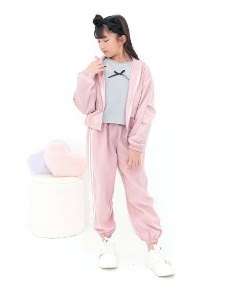 Bee des Bee パンツ ラインリボン パラシュートパンツ キッズ 子供服
