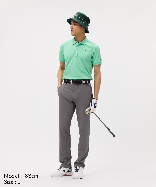 le coq sportif GOLF ポロシャツ トライアングルジャガード半袖