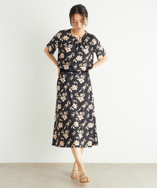 LAURA ASHLEY（ローラアシュレイ） スカート 「洗える／ジャージ素材