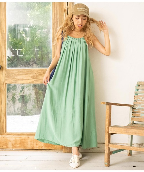 「anap mimpi」 キャミソールワンピース FREE ミント レディース_画像9