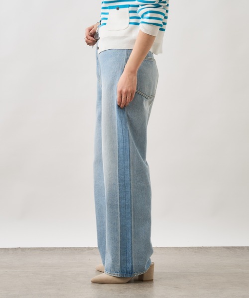 [Omekashi] Denim брюки 36 голубой женский 