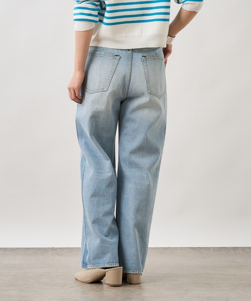 [Omekashi] Denim брюки 36 голубой женский 