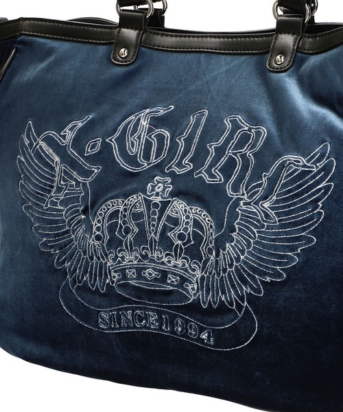 X-girl（エックスガール） ショルダーバッグ バッグ VELOUR 2WAY BAG
