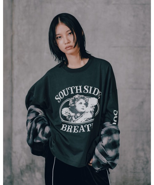 BREATH tシャツ ANGEL LOGO LS TEE メンズ レディース : ZOZOTOWN
