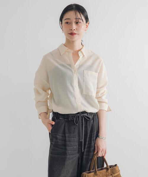 ハチヤーズ　レディースシャツ URBAN RESEARCH（アーバンリサーチ） ブラウス シャツ シアーウール
