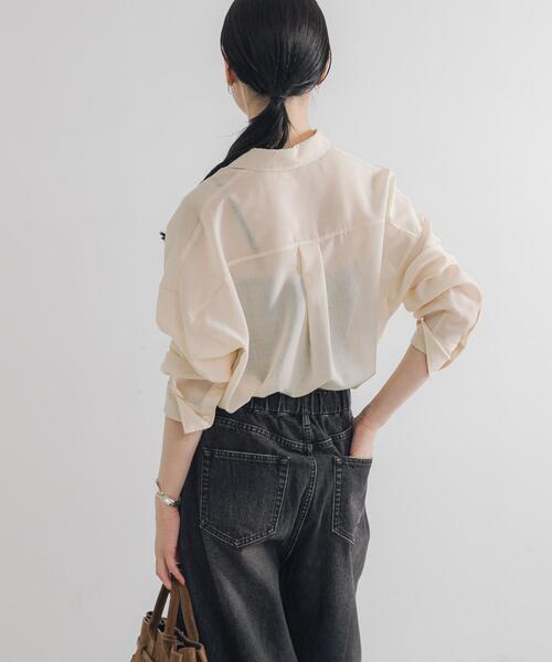 URBAN RESEARCH（アーバンリサーチ） ブラウス シャツ シアーウール 