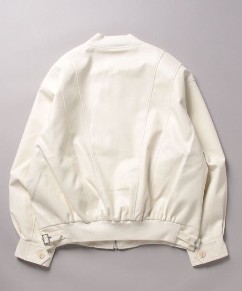 「GYDA」 レザーブルゾン FREE ブラック レディース_画像3