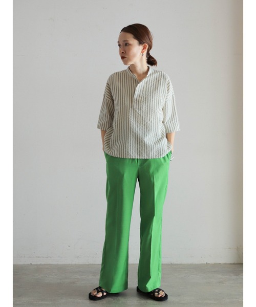 「FIL DE FER」 半袖ブラウス FREE ホワイト レディース_画像4