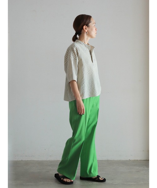 「FIL DE FER」 半袖ブラウス FREE ホワイト レディース_画像5