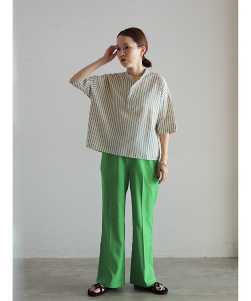 「FIL DE FER」 半袖ブラウス FREE ホワイト レディース_画像6