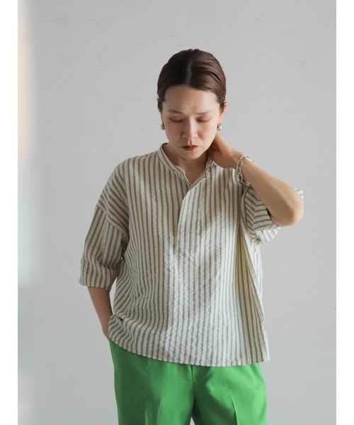 「FIL DE FER」 半袖ブラウス FREE ホワイト レディース_画像7