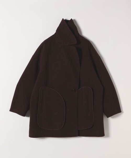 新品 本日セール☆SHIPS any リバーダブルテーラードミドルコクーンコート SHIPS any コート アウター any: リバー ダブル テーラード ミドル