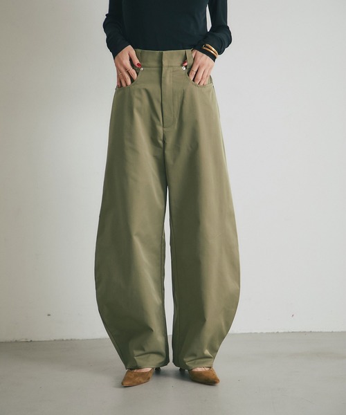 パンツ waist belt cocoon pants waist belt cocoon pants – louren store louren パンツ