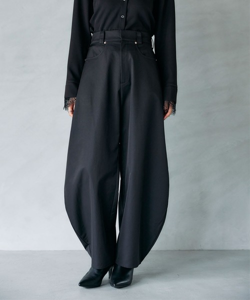 パンツ waist belt cocoon pants waist belt cocoon pants – louren store louren パンツ