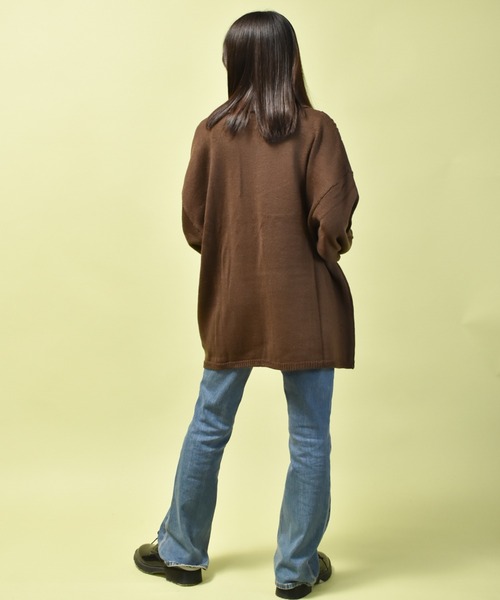 「Starting Over」 「HALHAM」ニットカーディガン M ブルー メンズ_画像3