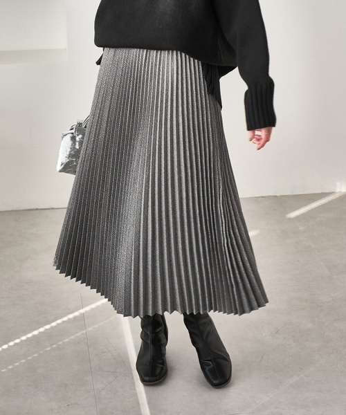 ROPE' PICNIC（ロペ ピクニック） スカート ラメチェックプリーツ