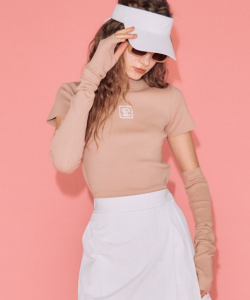 EIMY GOLF（エイミーゴルフ） 半袖ニット FREE ピンク レディース