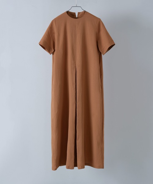 「etoll.」 半袖ワンピース M オレンジ レディース_画像9