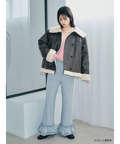 LILY BROWN（リリーブラウン） ブルゾン アウター ビックカラーボア