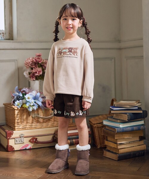 ANY（エニィ） トレーナー なかよしサガラ刺繍 裏シャギー トレーナー