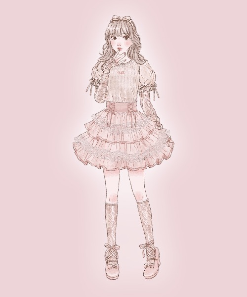 mellfy memory（メルフィーメモリー） スカート Angelic Tulle Sugar