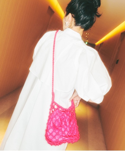 「emmi」 半袖ワンピース 0 グリーン レディース_画像7