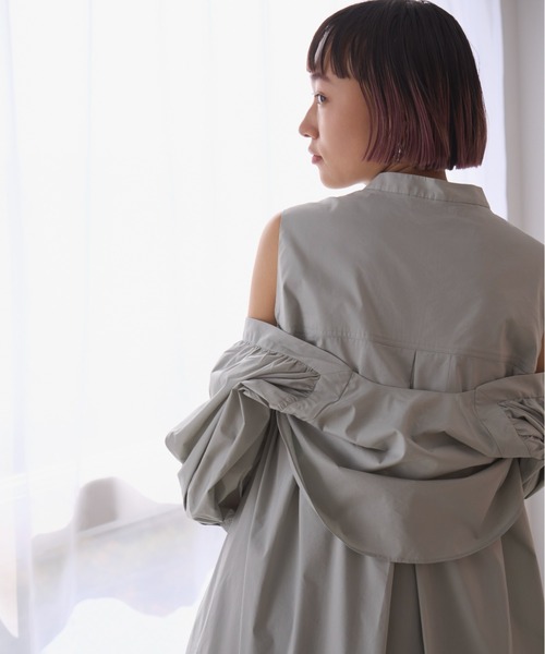 「emmi」 半袖ワンピース 0 グリーン レディース_画像9