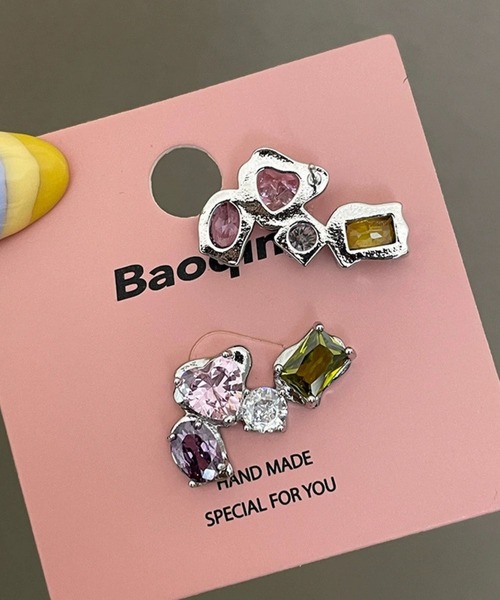 ALMO ピアス カラフルビジューピアス(RO) レディース メンズ