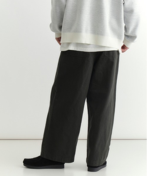 BACK NUMBER ワイドパンツ パンツ 「BACK NUMBER」コットンダック