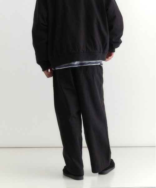BACK NUMBER パンツ 「BACK NUMBER」コットンダック ワイドレッグ