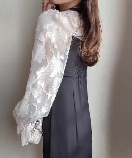 「FILLOU」 長袖ワンピース MEDIUM ホワイト系その他4 レディース_画像3