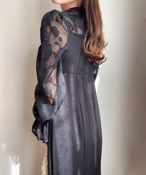 「FILLOU」 長袖ワンピース MEDIUM ホワイト系その他4 レディース_画像7