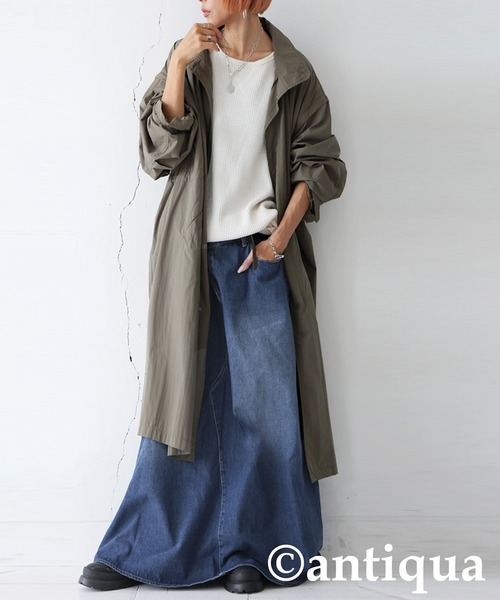 antiqua（アンティカ） デニムスカート デニムサロペットスカート
