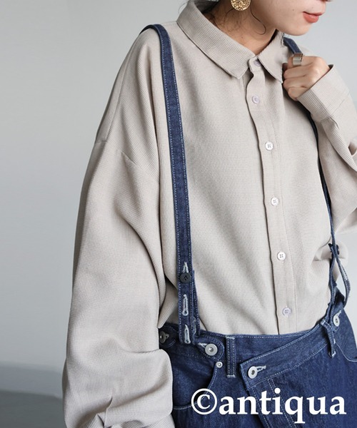 antiqua（アンティカ） デニムスカート デニムサロペットスカート