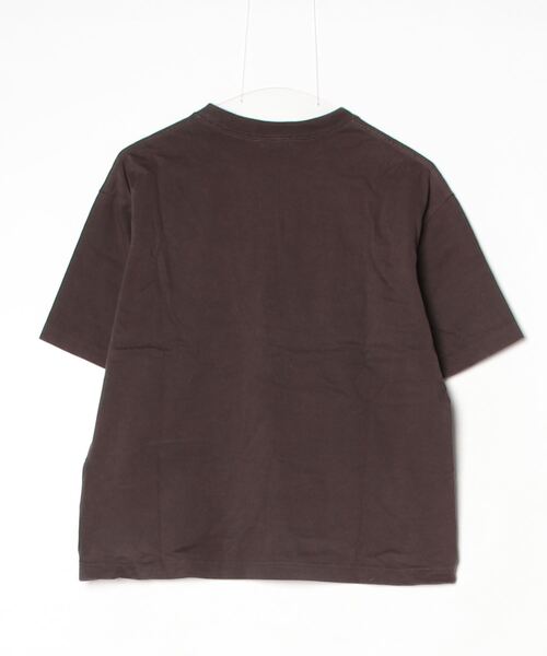 「SCYE BASICS」 ワンポイント半袖Tシャツ 38 ブラウン レディース_画像2
