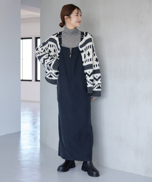 SLOBE IENA（スローブイエナ） サロペットスカート - ブラック