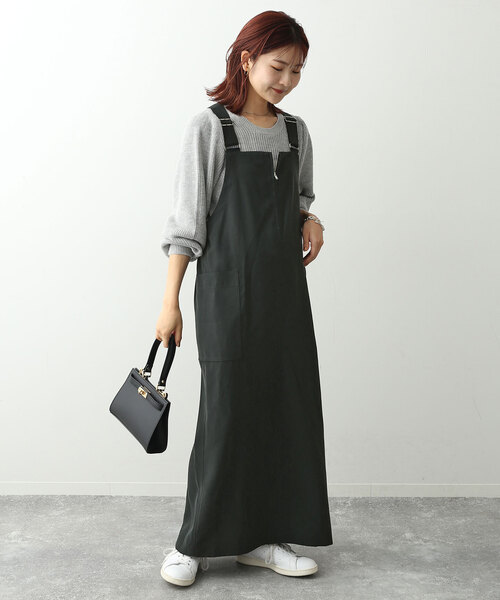 SLOBE IENA（スローブイエナ） サロペットスカート - ブラック