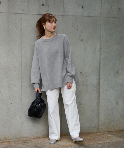 FRAMeWORK（フレームワーク） 長袖ニット - グレー レディース