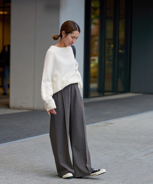 FRAMeWORK（フレームワーク） 長袖ニット - グレー レディース