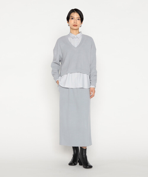 ギャバジン K．T（Gabardine K．T）/ニットコール タイトスカート Gabardine K.T（ギャバジンK.T） スカート ニットコール タイト