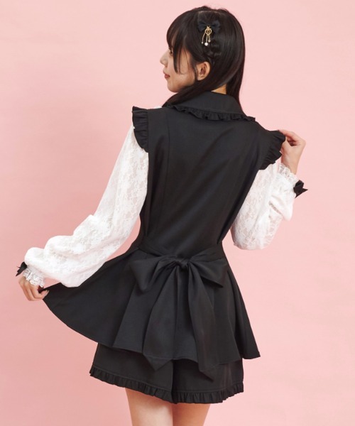 「Secret Honey」 セットアップ MEDIUM ブラックミックス レディース_画像3